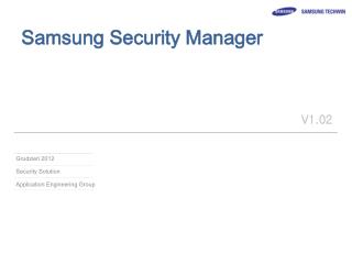 Samsung Security Manager