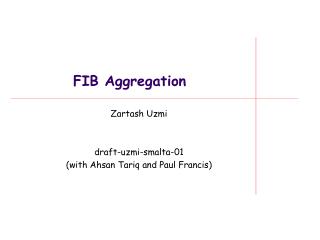FIB Aggregation