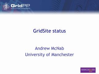 GridSite status