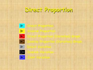 Direct Proportion