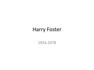 Harry Foster