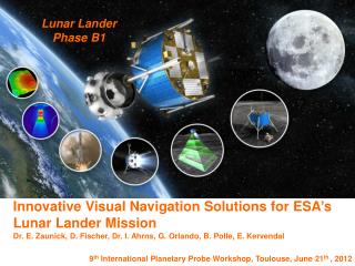Innovative Visual Navigation Solutions for ESA’s Lunar Lander Mission