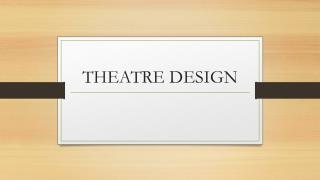 THEATRE DESIGN