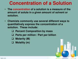 Concentration of a Solution