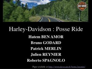 Harley-Davidson : Posse Ride