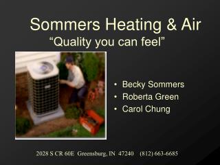 Becky Sommers Roberta Green Carol Chung