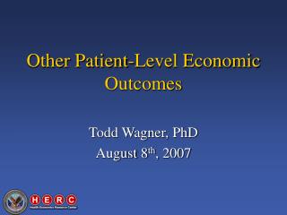 Other Patient-Level Economic Outcomes