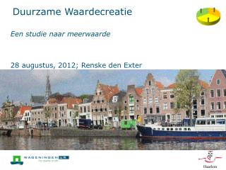 Duurzame Waardecreatie
