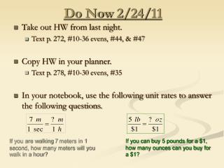 Do Now 2/24/11