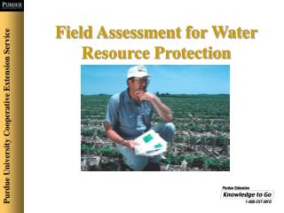 Field Assessment for Water Resource Protection