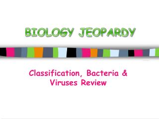 Classification, Bacteria &amp; Viruses Review