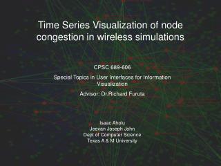 Time Series Visualization of node congestion in wireless simulations