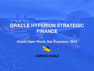 Oracle hyperion strategic finance Oracle Open World, San Francisco 2013