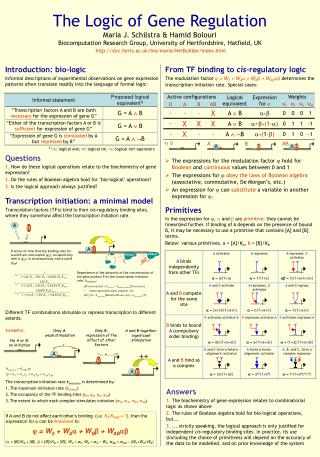 Introduction: bio-logic