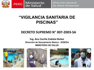 “VIGILANCIA SANITARIA DE PISCINAS”