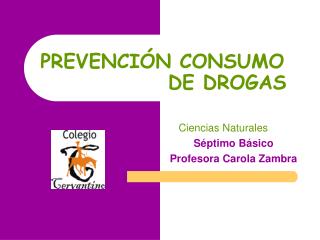 PREVENCIÓN CONSUMO DE DROGAS