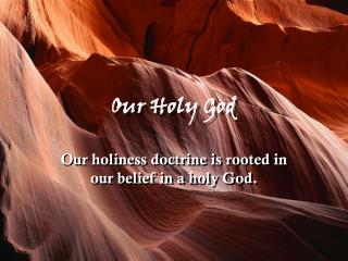 Our Holy God