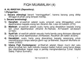 FIQH MUAMALAH (4)