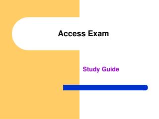 Access Exam