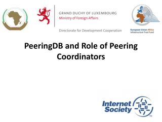 PeeringDB and Role of Peering Coordinators