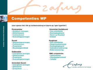 Competenties WP