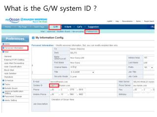 What is the G/W system ID ?