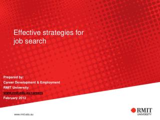 Effective strategies for job search