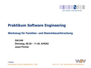 Praktikum Software Engineering Werkzeug für Familien- und Stammbaumforschung