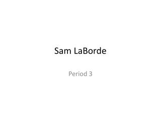Sam LaBorde