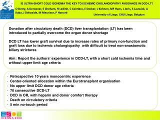 Retrospective 10 years monocentric experience