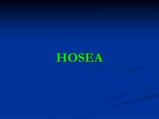 HOSEA