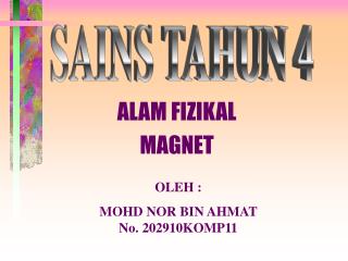 ALAM FIZIKAL MAGNET