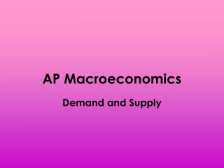 AP Macroeconomics