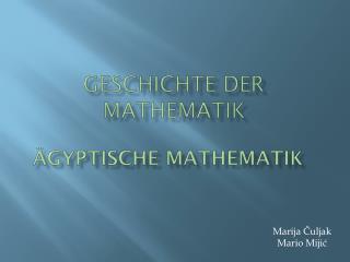 Geschichte der Mathematik