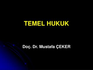 TEMEL HUKUK