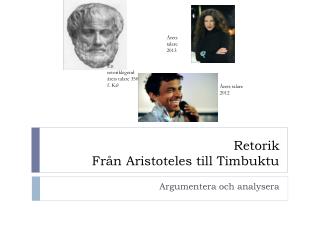 Retorik Från Aristoteles till Timbuktu