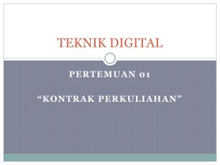 TEKNIK DIGITAL