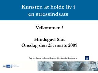 Velkommen ! Hindsgavl Slot Onsdag den 25. marts 2009