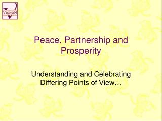 Peace, Partnership and Prosperity