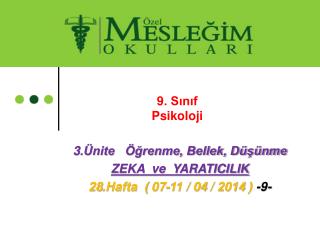 9. Sınıf Psikoloji