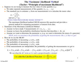 l 	Suppose we are trying to measure the true value of some quantity ( x T ).