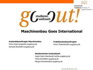 Maschinenbau Goes International