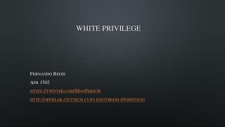 White privilege