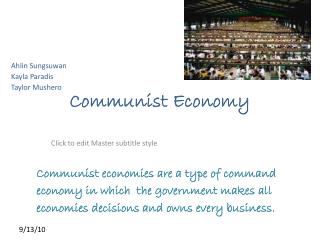 Communist Economy