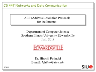 CS 447 Networks and Data Communication