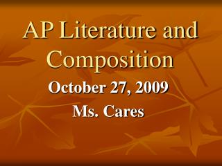 AP Literature and Composition