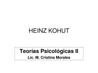HEINZ KOHUT