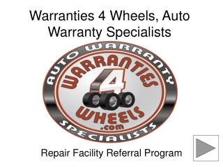 Warranties 4 Wheels, Auto Warranty Specialists