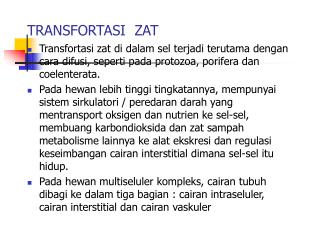 TRANSFORTASI ZAT