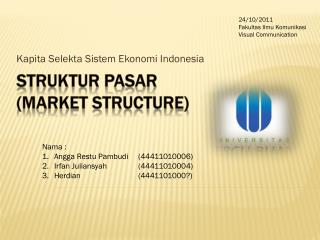 Struktur Pasar (Market Structure)